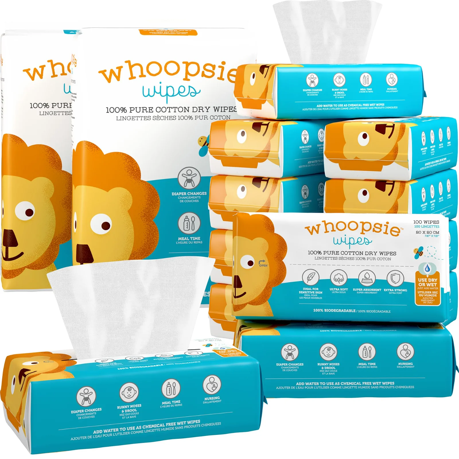 Whoopsie Wipes 1200 Count
